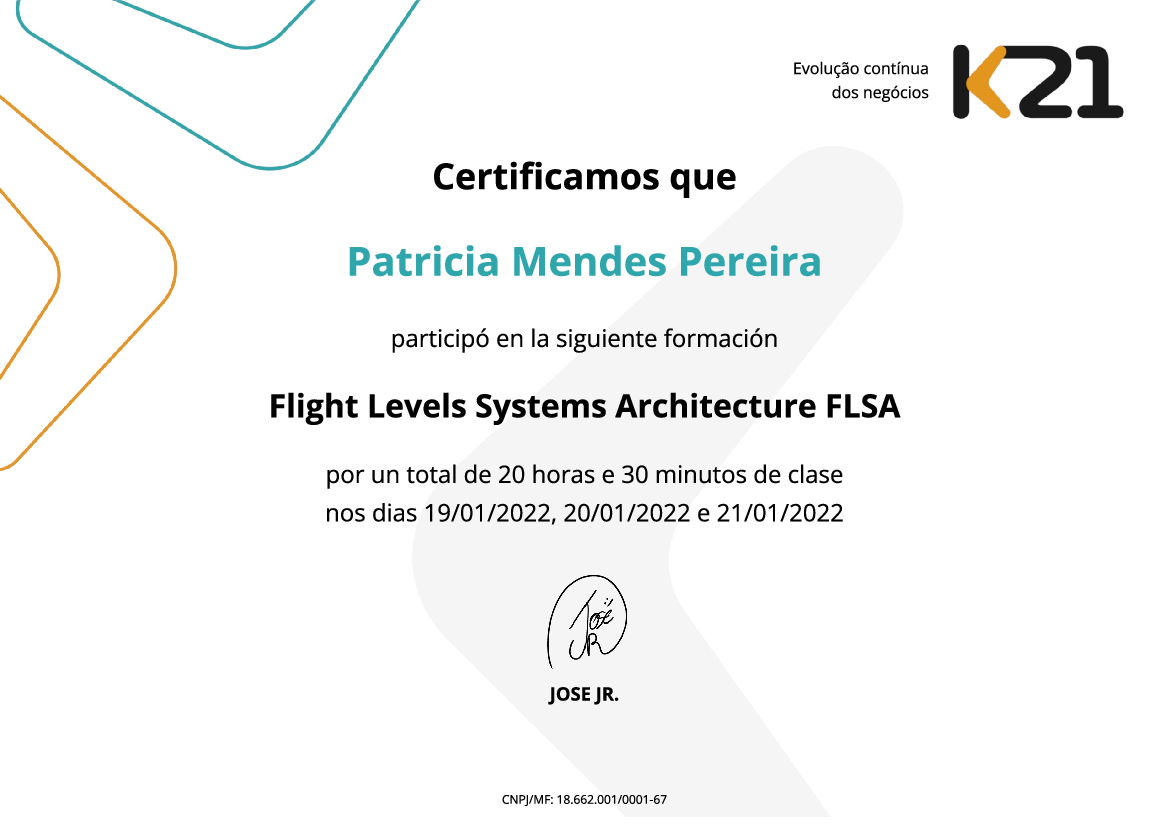 Certificado K21